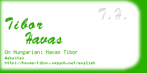 tibor havas business card